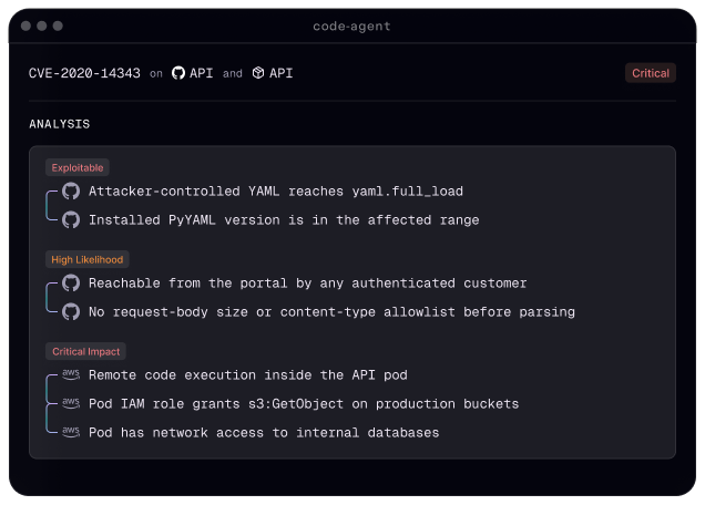 Dependencies (AI SCA)
