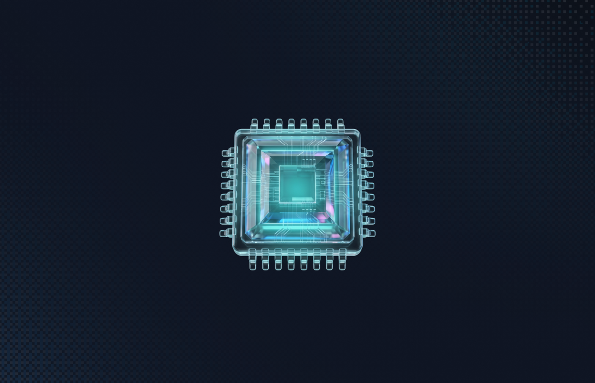 Glass microchip with pins