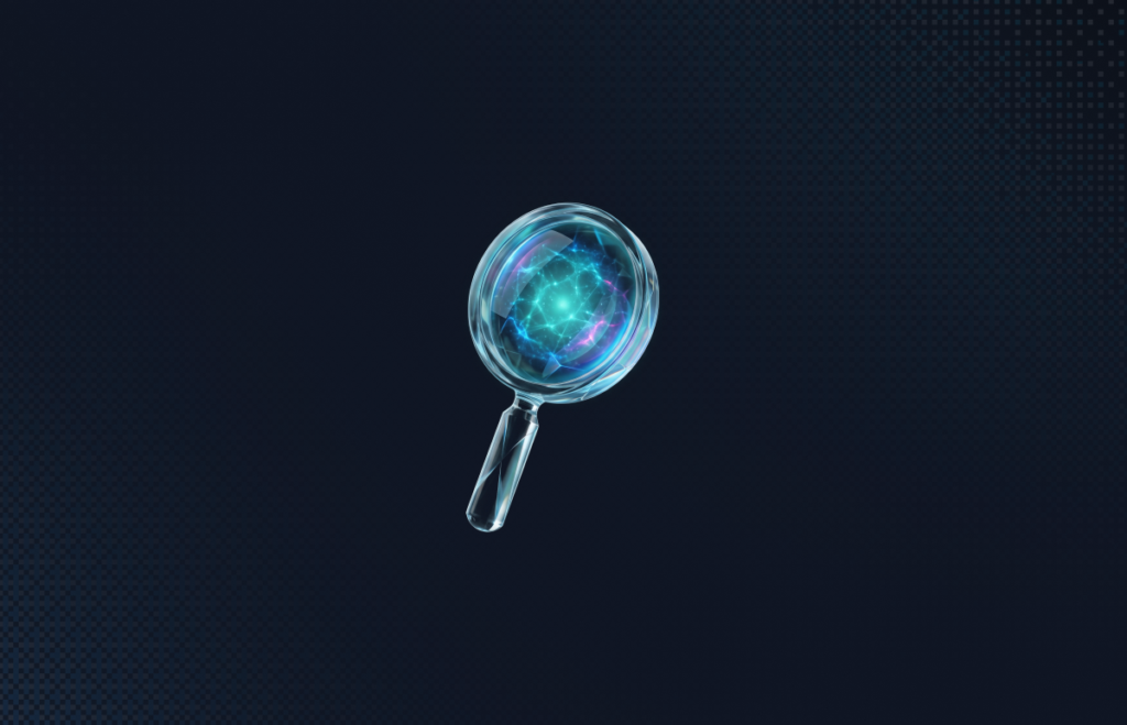 Glass magnifying glass
