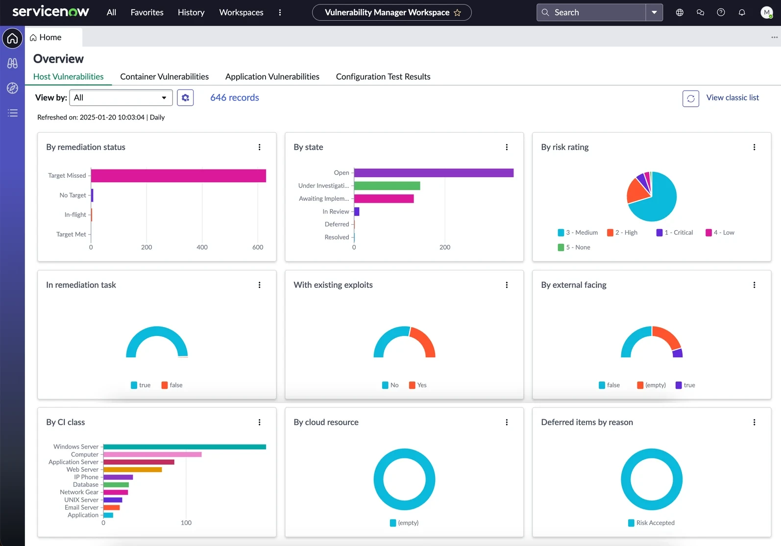 ServiceNow product screenshot