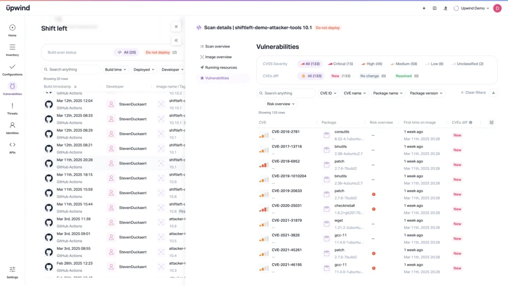 Upwind product screenshot